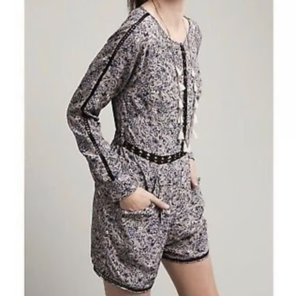 Anthropologie Ranna Gill Hettie Romper size M